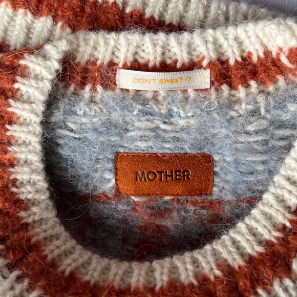 NWT MOTHER THE LONG DROP WOOL ALPACA BLEND JUMPER SWEATER IN DHARMA KARMA - Picture 4 of 10